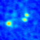An 8 mm wavelength image captured by the Very Large Array telescope offers a different view of the system. (Image: John Tobin from data obtained with the VLA telescope)